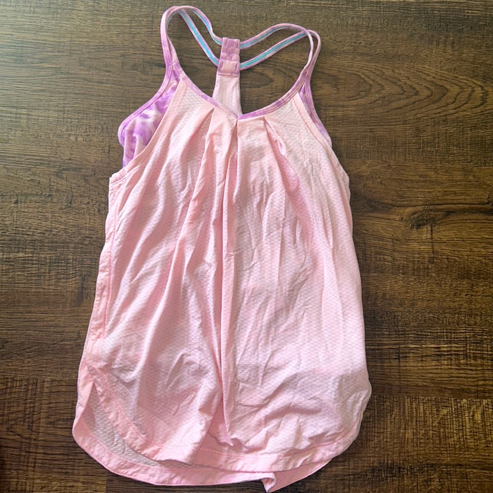 Girls ivivva pink and purple size 10 tank